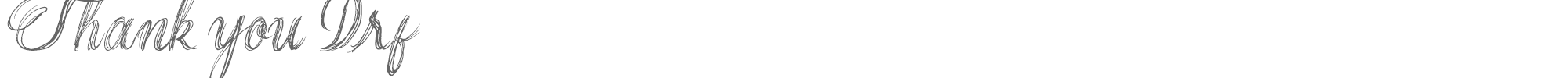 Thank you Drf Thank you Drf.ttf font preview
